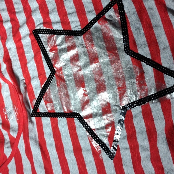 Girls Justice striped shirt in size 16 - Picture 4 of 6